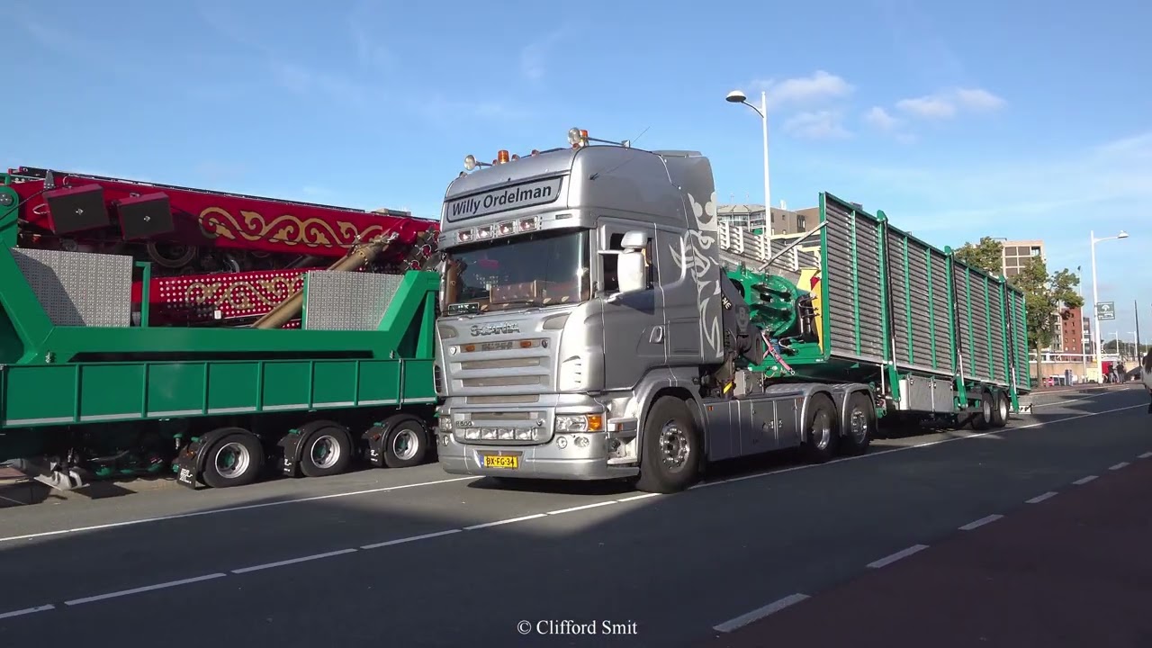 Kermis Alkmaar 2025 Transport en opbouw Deel 1
