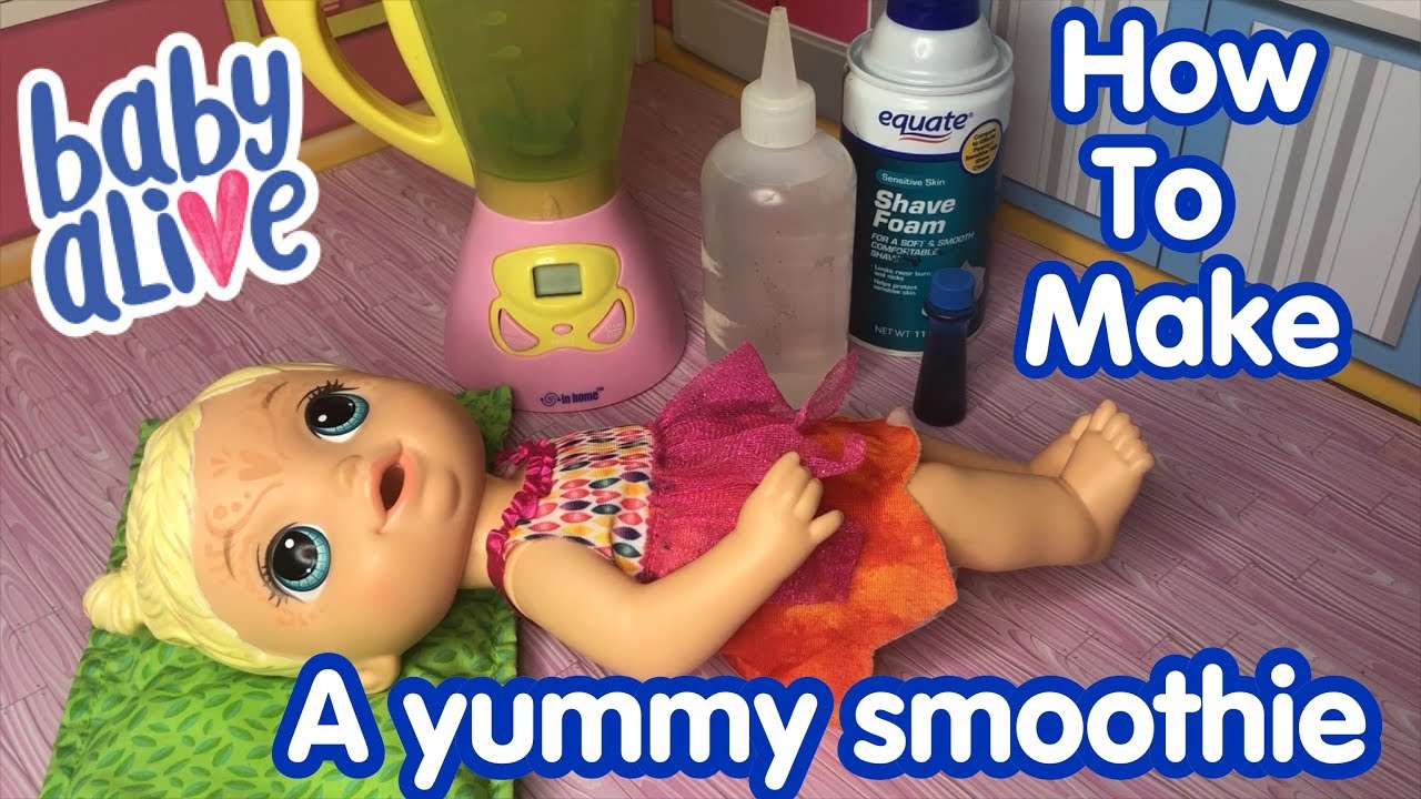 How to make a Baby Alive SMOOTHIE simple ingredients with our Face Paint  Fairy 