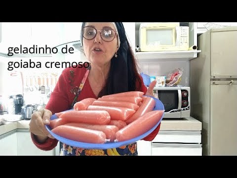 Como fazer geladinho de goiaba cremoso Como fazer geladinho de goiaba cremoso