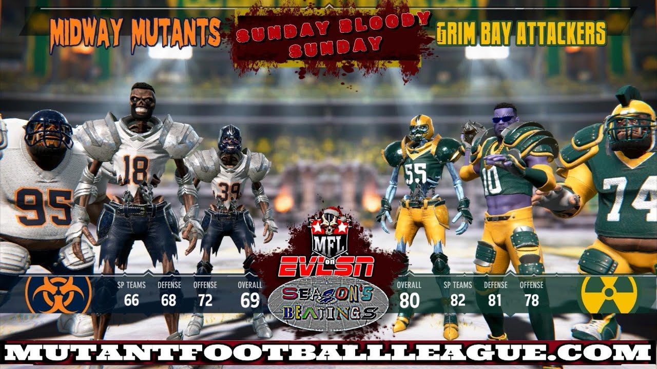 Mutant Football League 2 — Геймплей o44 «Мутанты против Атакеров»