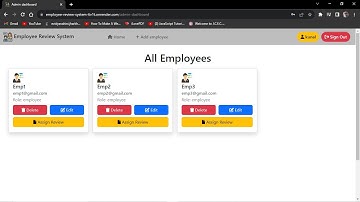 Employee Review System | Backend Project | Coding ninjas | skill test|