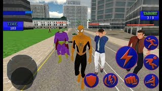 Spider Hero Vs Monster Hero Vs Iron Hero Vs Superman Vs Gangster | Spider Crime Rescue - GamePlay screenshot 5