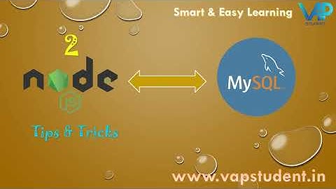 2. NodeJS to MYSQL - SP with JSON - CRUD | Nodejs API