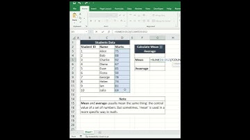 Mean vs Average: The Excel Debate In #excel  #shortvideo #viralvideo
