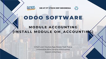 Odoo Software - Accounting [MSIB 7 X PT Ctech ERP Indonesia]