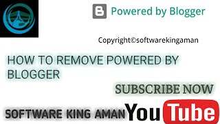 REMOVE POWERED BY BLOGGER ON BLOGSPOT screenshot 1