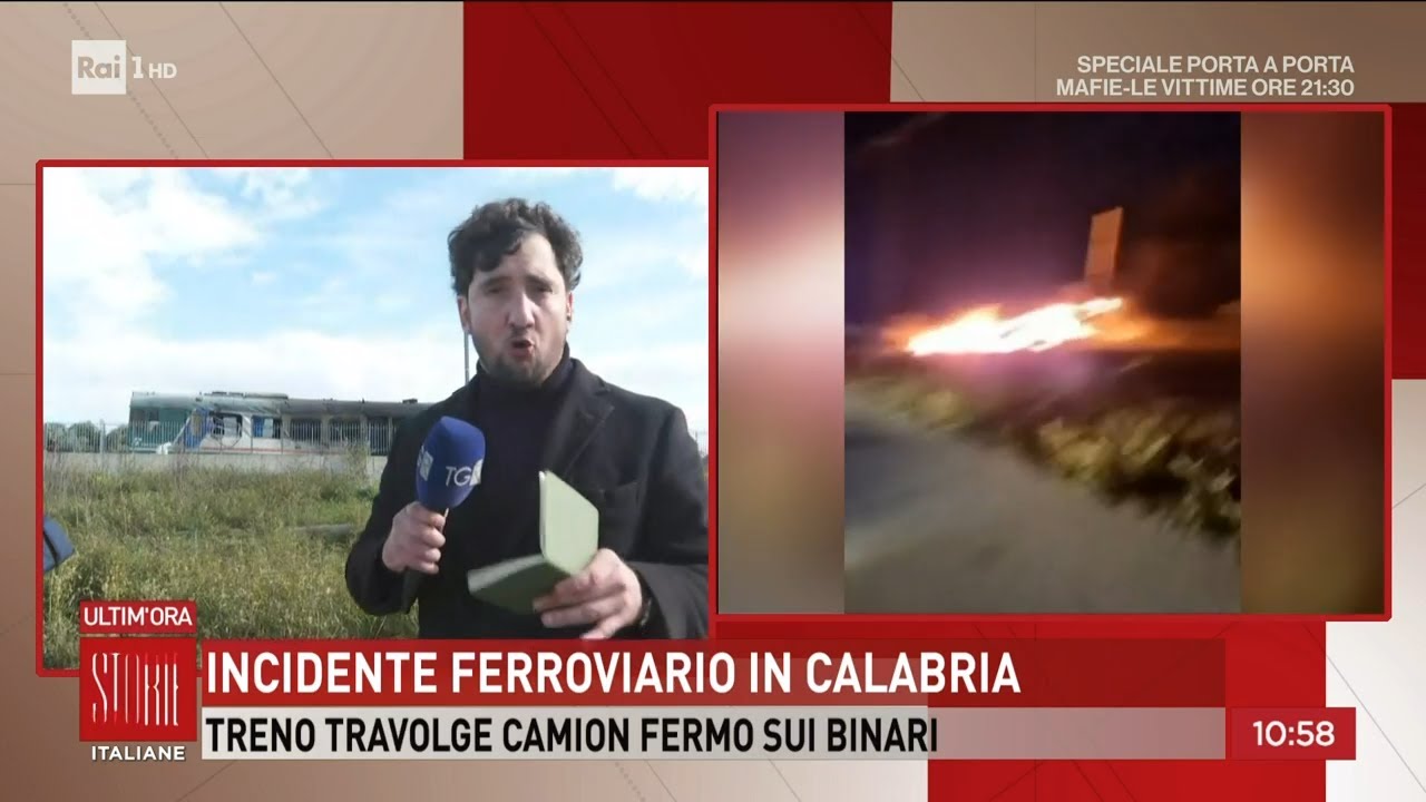 Incidente ferroviario in Calabria - Storie italiane - 29/11/2023