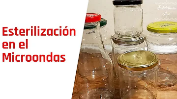 ¿Esterilizar un tarro en el microondas?