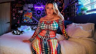 asmr- dress scratching, tracing, and rubbing ❤️