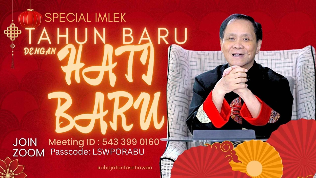 Tahun Baru Dengan Hati Baru | Live Streaming With Ps Obaja | Ps Obaja Tanto Setiawan | Spesial Imlek