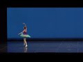 Yulia mandzhieva 1st prize winner of arabesque competition  named after ekaterina maximova perm