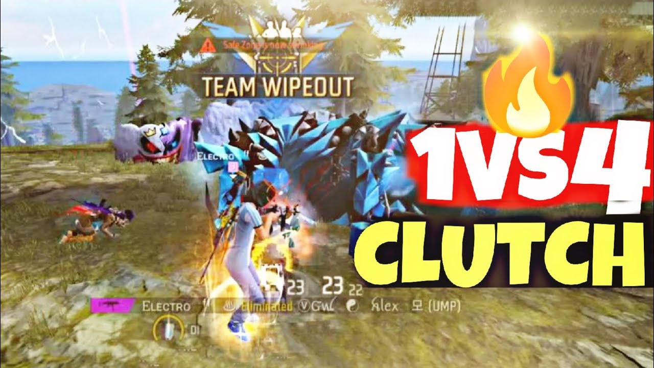 1vs4 clutch br rank full gameplay video🔥 - YouTube