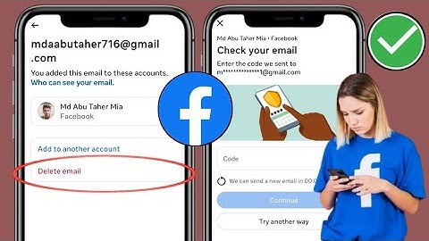 How to Remove Gmail from Facebook | Check your email problem | Email remove problem Solution