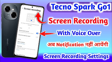 How To Record Screen In Tecno Spark Go1 5G || Tecno Spark Go1 5G Me Screen Recording Kese Kare ||
