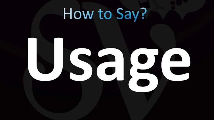 How to Pronounce ''Usage'' (CORRECTLY!)