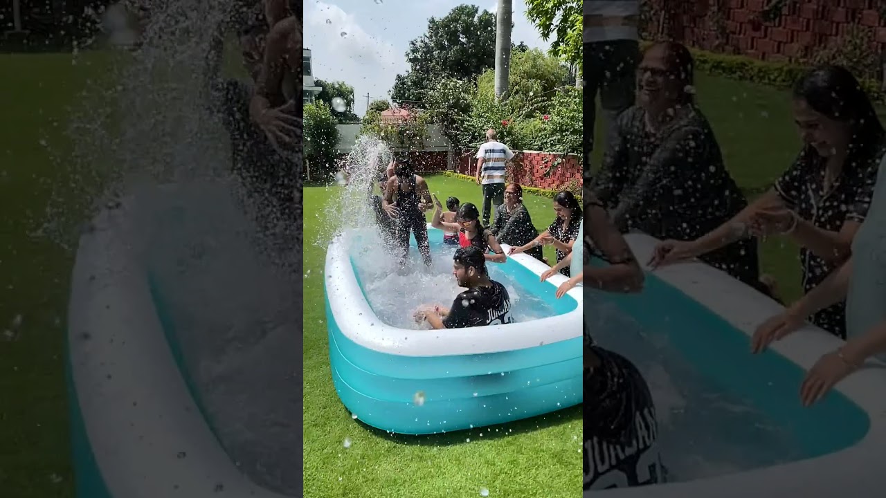 7ft Inflatable Kid's Swimming Pool - The Ultimate Backyard Fun-