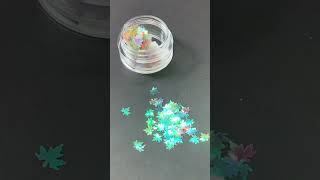 Кленовый лист Глиттер # 09 вид#оптом #poligel #glitter #nails #nailgelart #resin #diy