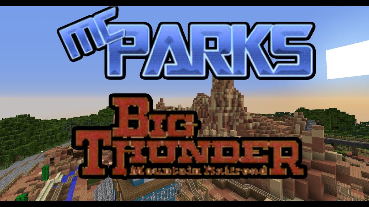 Big Thunder Mountain RR: Minecraft Walt Disney World! McParks Ridethroughs