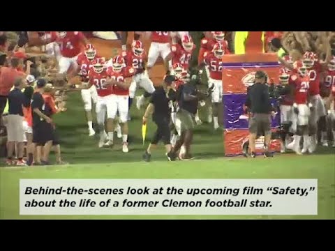 Behind The Scenes Film Crews Capture Scene For Upcoming Movie At Halftime Of Clemson Game