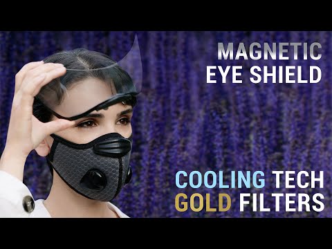 Breeze: the cooling face mask with gold and silver filters