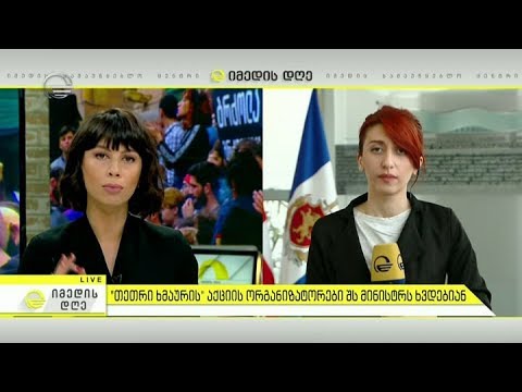 'თეთრი ხმაურის\" აქციის ორგანიზატორები შს მინისტრს ხვდებიან - პირდაპირი ჩართვა იმედის დღეში