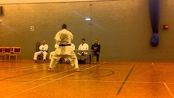 Sensei Ivan Phillips (5th Dan) grading Kata