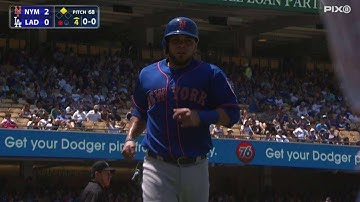 NYM@LAD: Matz drives in his fifth run in two games