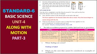 CLASS - 6 | ENGLISH MEDIUM | BASIC SCIENCE | UNIT - 4 | ALONG WITH MOTION  | PART - 3