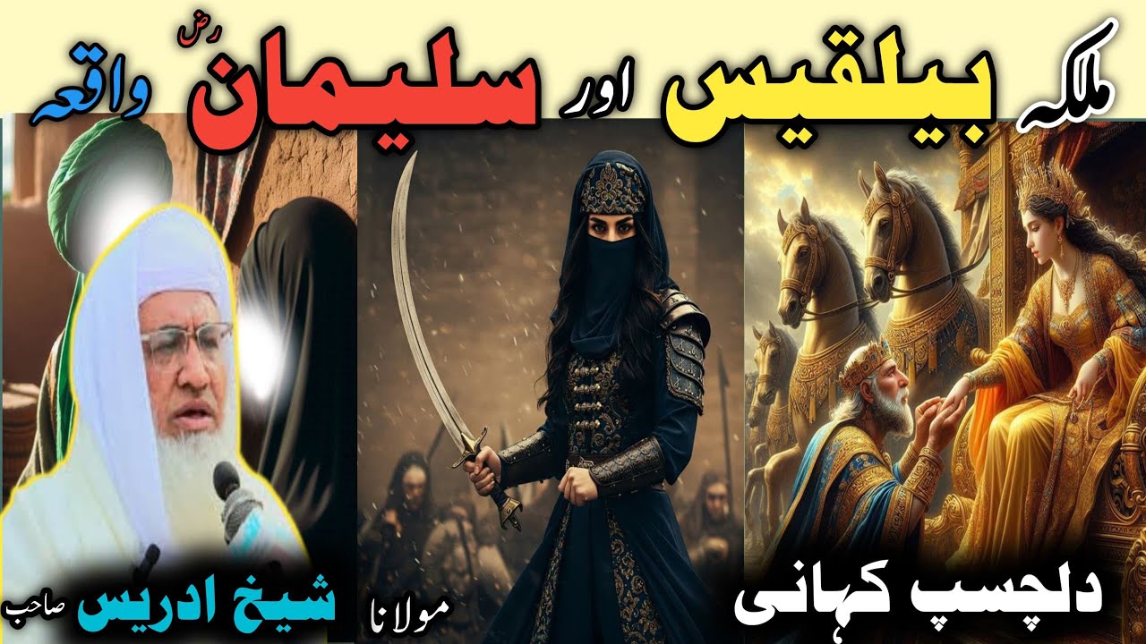 Poshto bayan / Molana Idrees Sab / Islamic videos / Islamic stories / ملکہ بلقیس اور سلیمان رض واقعہ