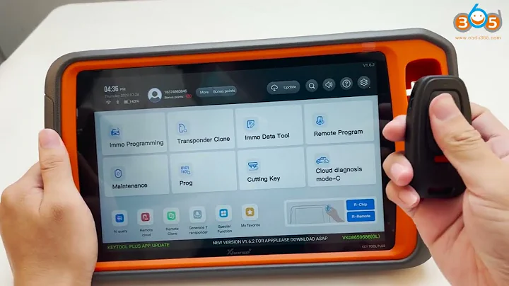 Change Xhorse Audi 754J Smart Key Frequency to 868MHz with Key Tool Plus obdii365
