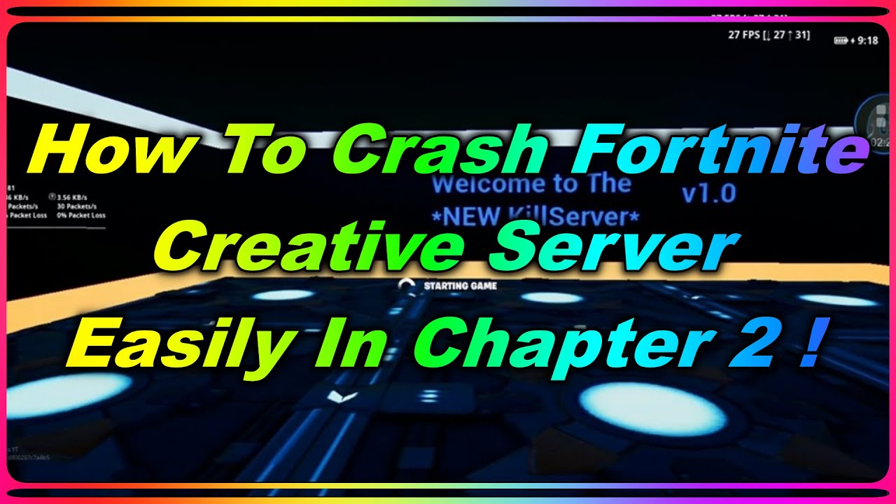 How To Crash Fortnite Creative Server Easily In Chapter 2 ! - YouTube
