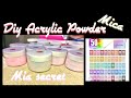 The simplest way to make pigmented acrylic powder ✅