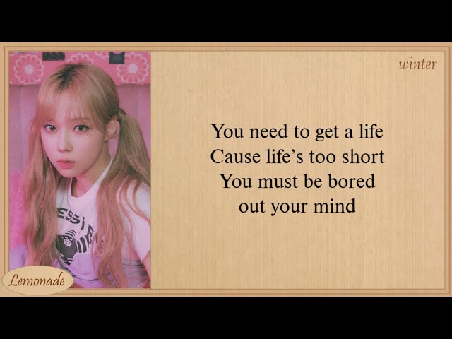 aespa Life's Too Short (English Version) Lyrics class=