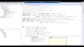 Video - 6  CDS  Views Joins (Inner, left outer and right outer)