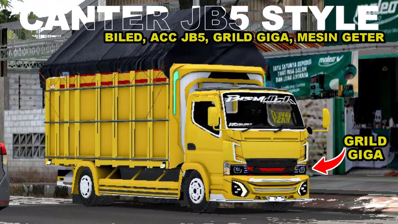 PAKET KOMPLIT MBOIS POLL🔥 || SHARE MOD TRUCK CANTER JB5 STYLE LIVERY COSTUME || MOD BUSSID TERBARU
