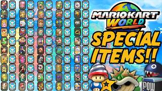 If Mario Kart World had SPECIAL ITEMS for EVERY Character!
