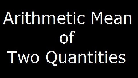 Arithmetic mean - Finding arithmetic mean