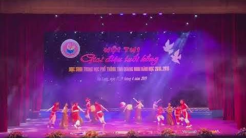 các tiết mục văn nghệ tại hội thi giai điệu tuổi hồng tỉnh Quảng Ninh