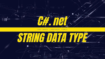 C#.net in Tamil String Data type Example- Part 4