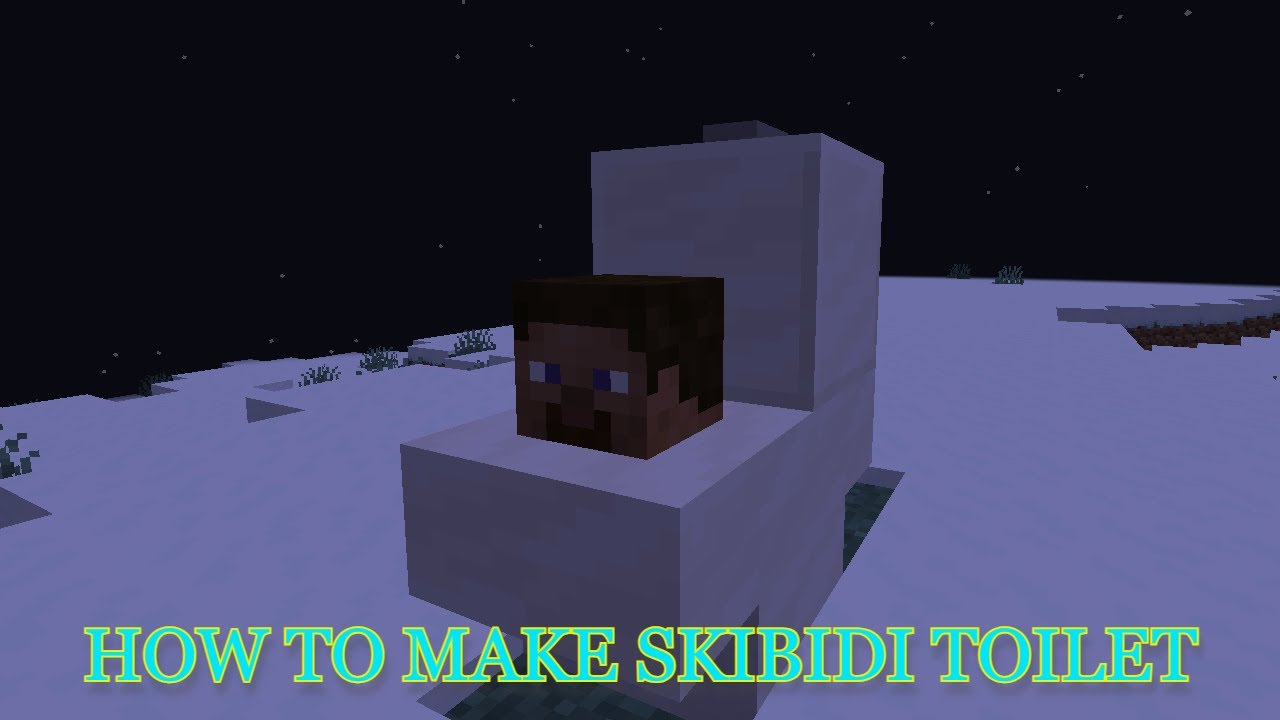 How To Make Skibidi Toilet In Minecraft! (Easy Tutorial) - YouTube