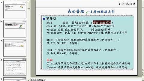 韩顺平 循序渐进学 java 从入门到精通 第57讲 sql server 数据类型