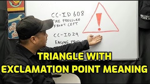 WHAT DOES A TRIANGLE WITH EXCLAMATION POINT MEAN?
