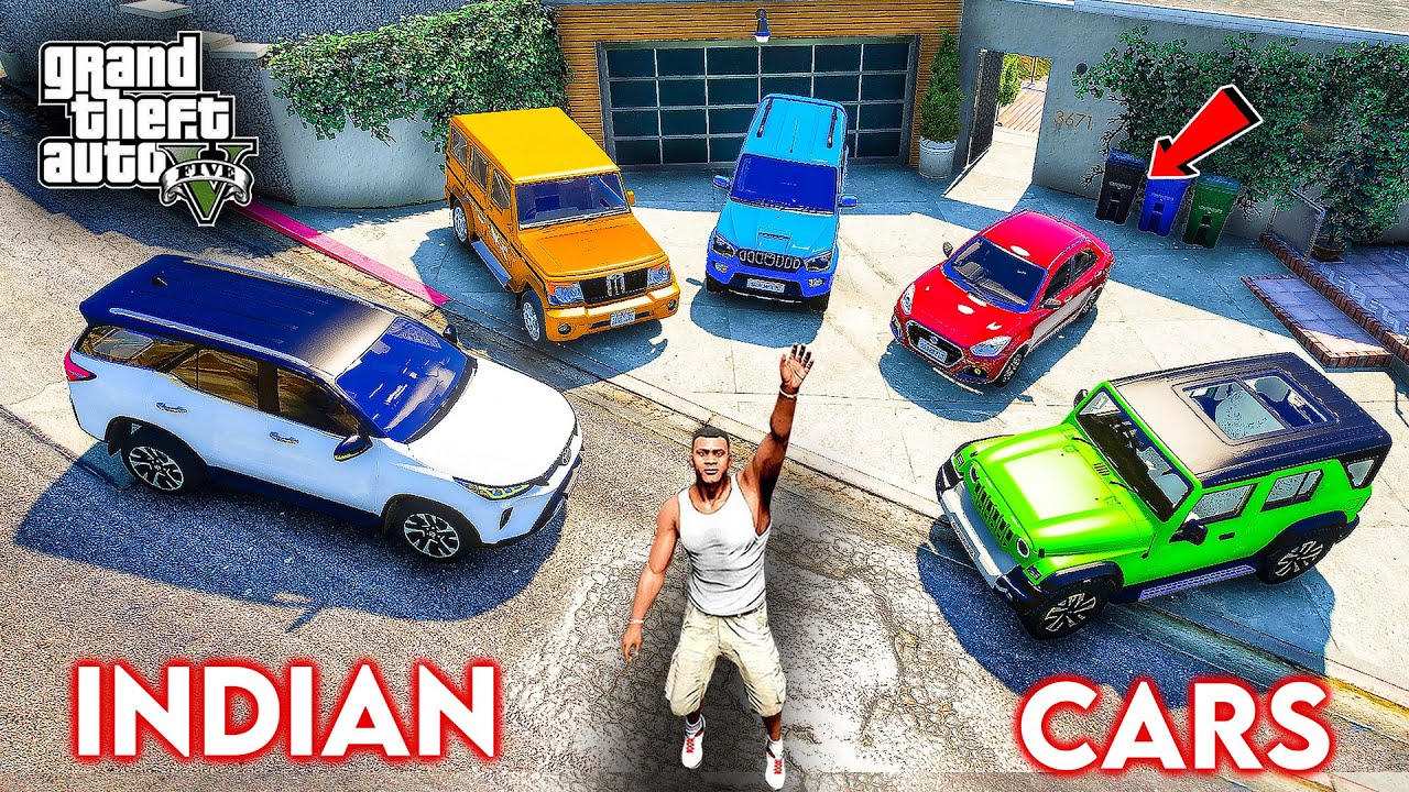 Franklin and ShinChan Stolen Indian Cars in GTA 5 | JNK  GAMER GTA V