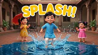Splash, Drip, Drop! | The Rain Song | Kids Nursery Rhyme | Rain Song for Kids