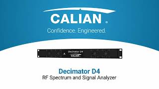 Decimator D4 Spectrum and Signal Analyzer with Carrier Monitoring