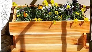 This week I made a cedar Planter Box to give to my mom for her birthday. For more information on this and other projects be sure to 