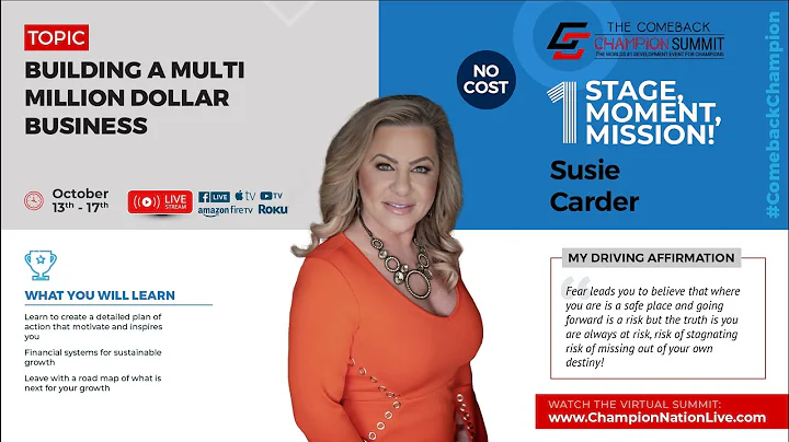 Susie Carder Interview Building A Multi Million Do...