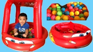 Disney Cars Mcqueen Ball Pit, Thomas N Friends Toy Trains Percy James Egg Surprise