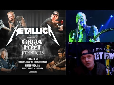 Metallica announce Eastern U.S. headlining stadium shows w/ Greta Van Fleet and Ice Nine Kills