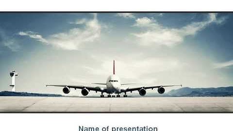 Air Liner PowerPoint Template by PoweredTemplate.com